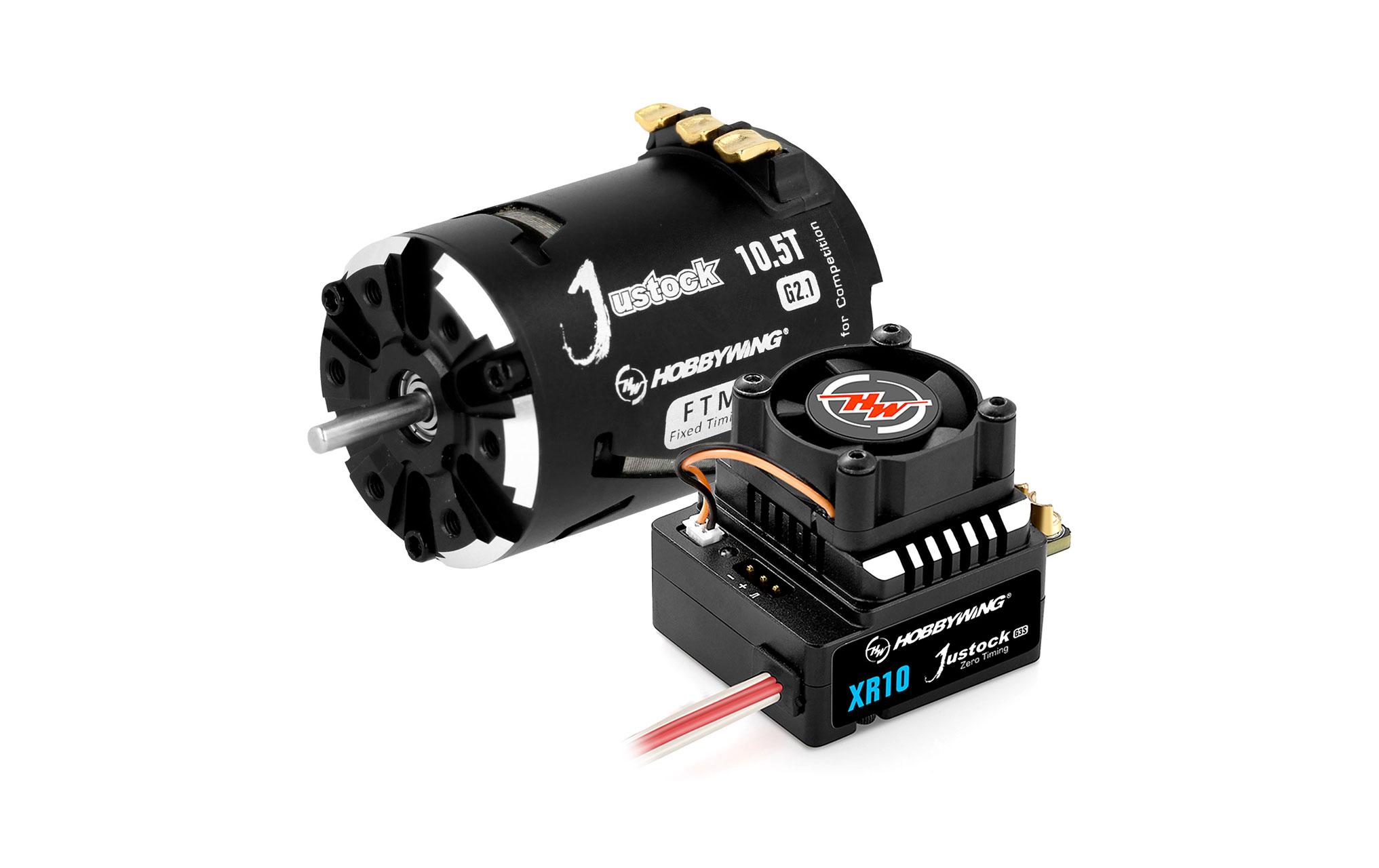 Brushless-Antriebsset Xerun Justock Combo G3S 10.5T, 1:10<br>Brushless Sensored Antriebssset für Stock und Sport Rennfahrer