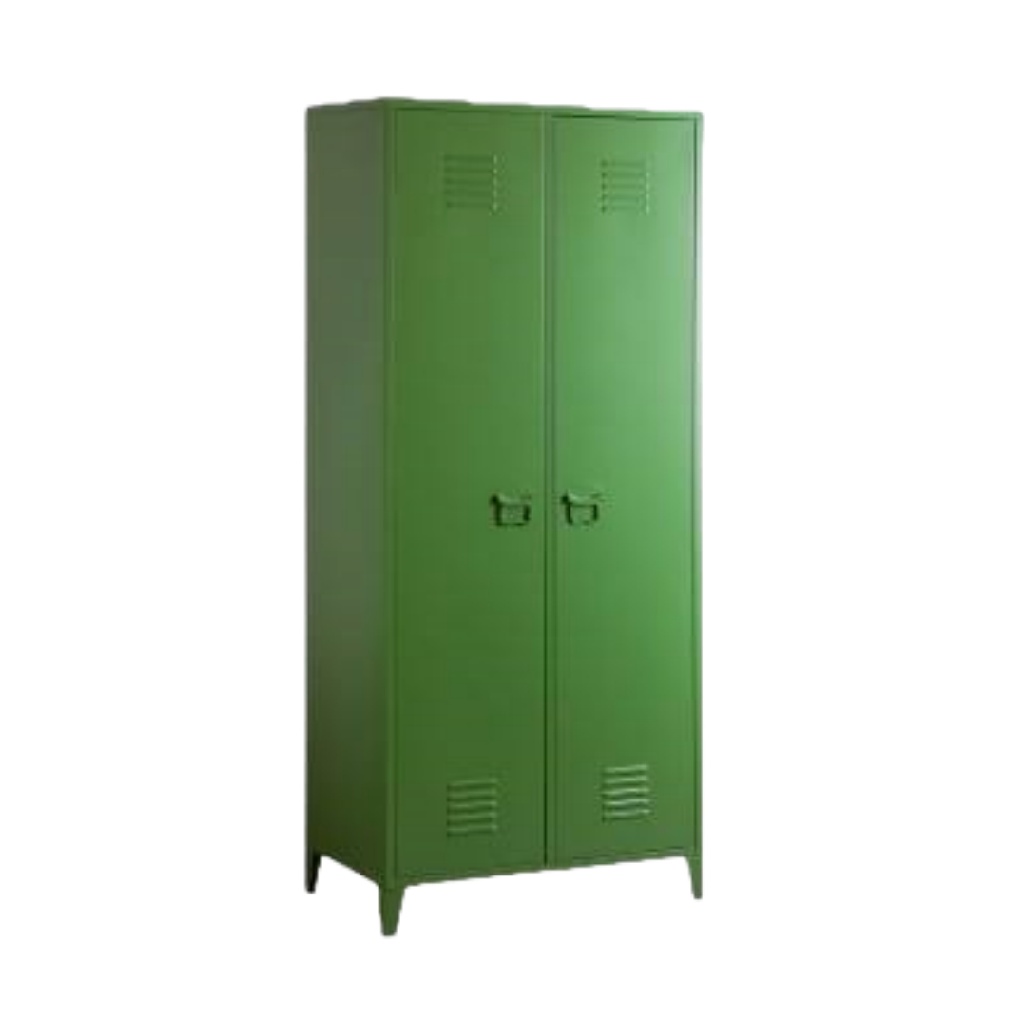 Armoire métallique 2 portes, vert