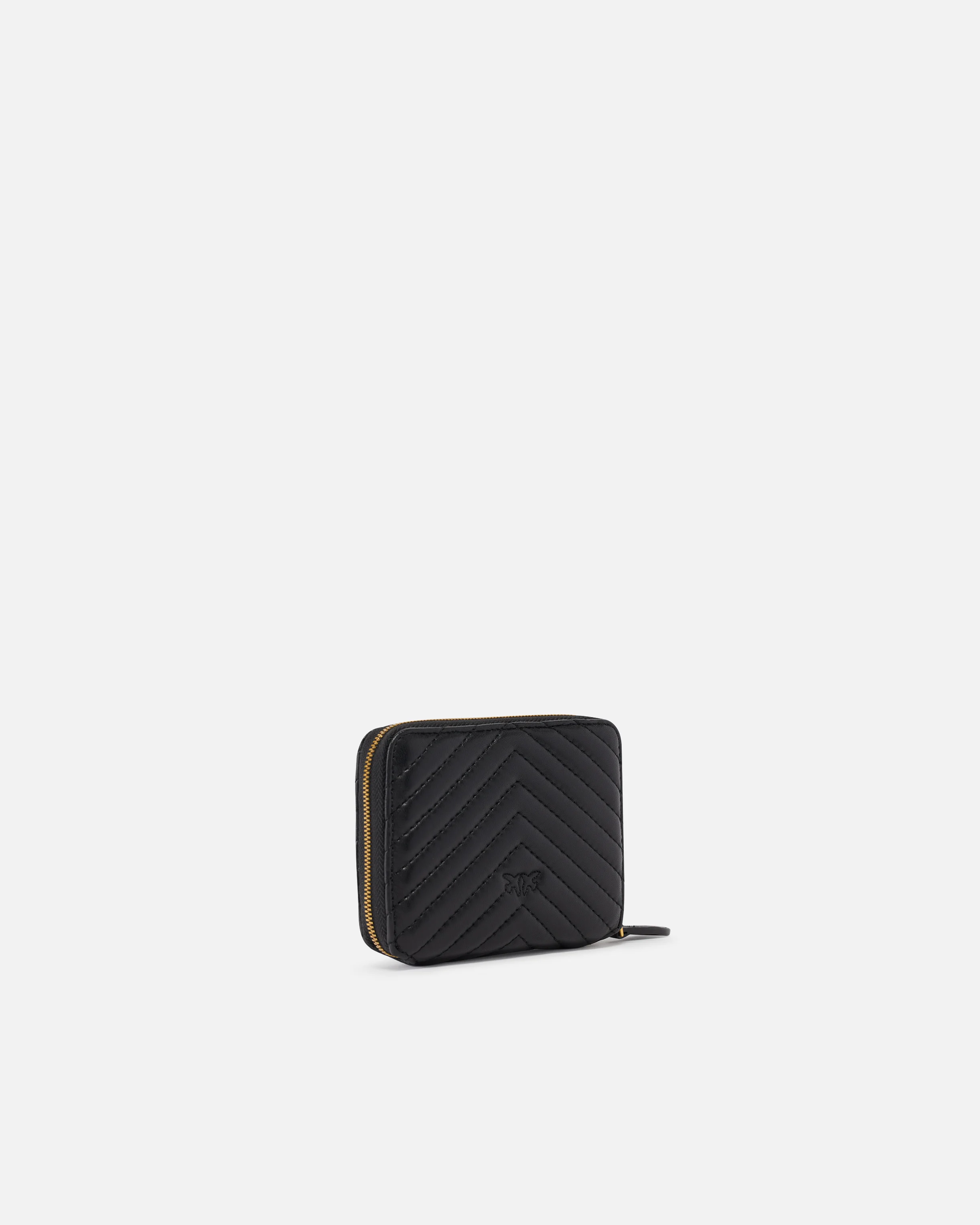 CARRÉ - Portefeuille carré à contour zippé | Noir