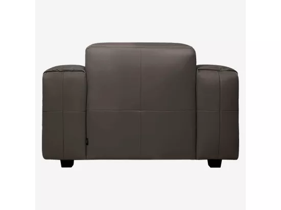 HABITAT - Fauteuil en cuir Savoy - Marron tonka - Posada