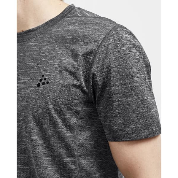T-shirt running CRAFT ADV ESSENCE MELANGE SS TEE M BLACK MELANGE