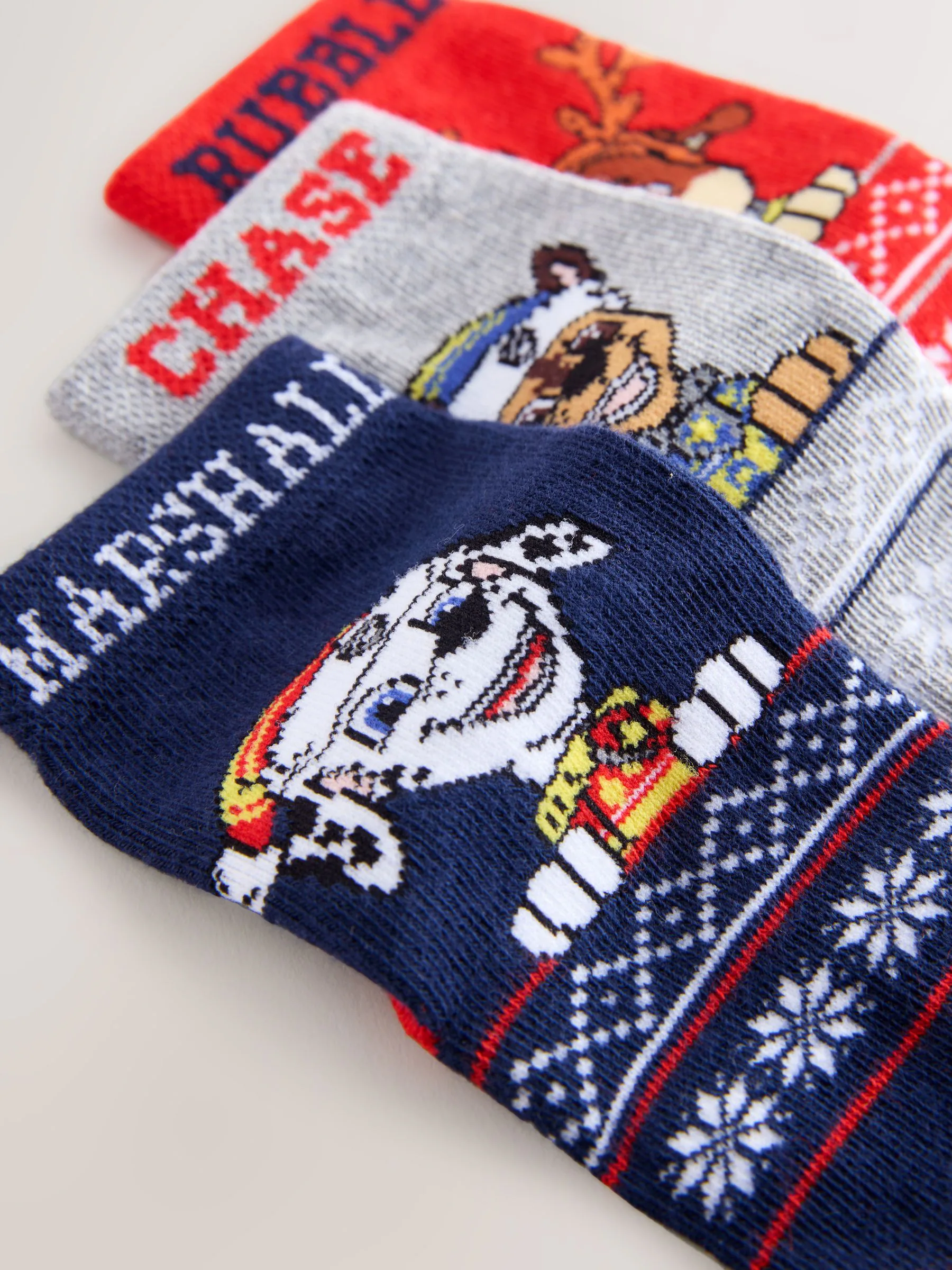 Paw Patrol - Christmas License Character Cotton Rich Socks 3 Pack