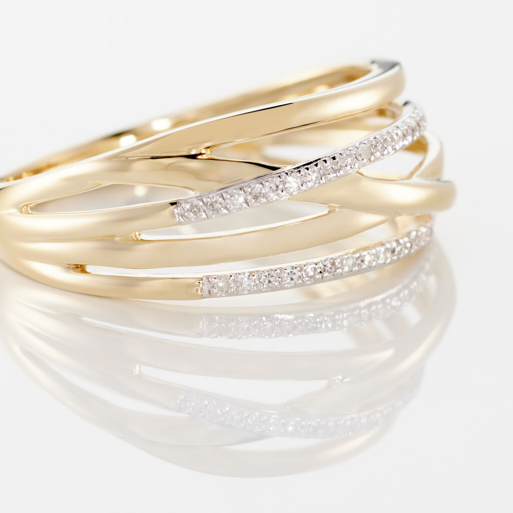 Bague Presilia Or Jaune Diamant