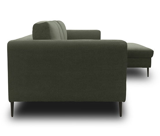 DOMO collection Ecksofa »Modica« mit Longchair rechts, dunkelgrün