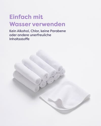 Bambino Mio wiederverwendbare Feuchttücher – Basic, 10er-Packung, Wolke