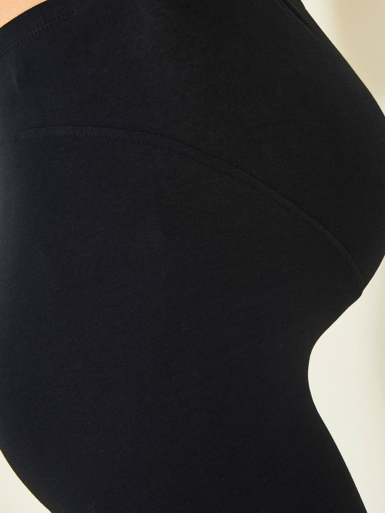 Calças legging pretas compridas para gestantes