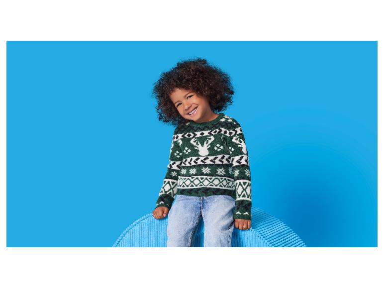 Gebreide kinder kersttrui