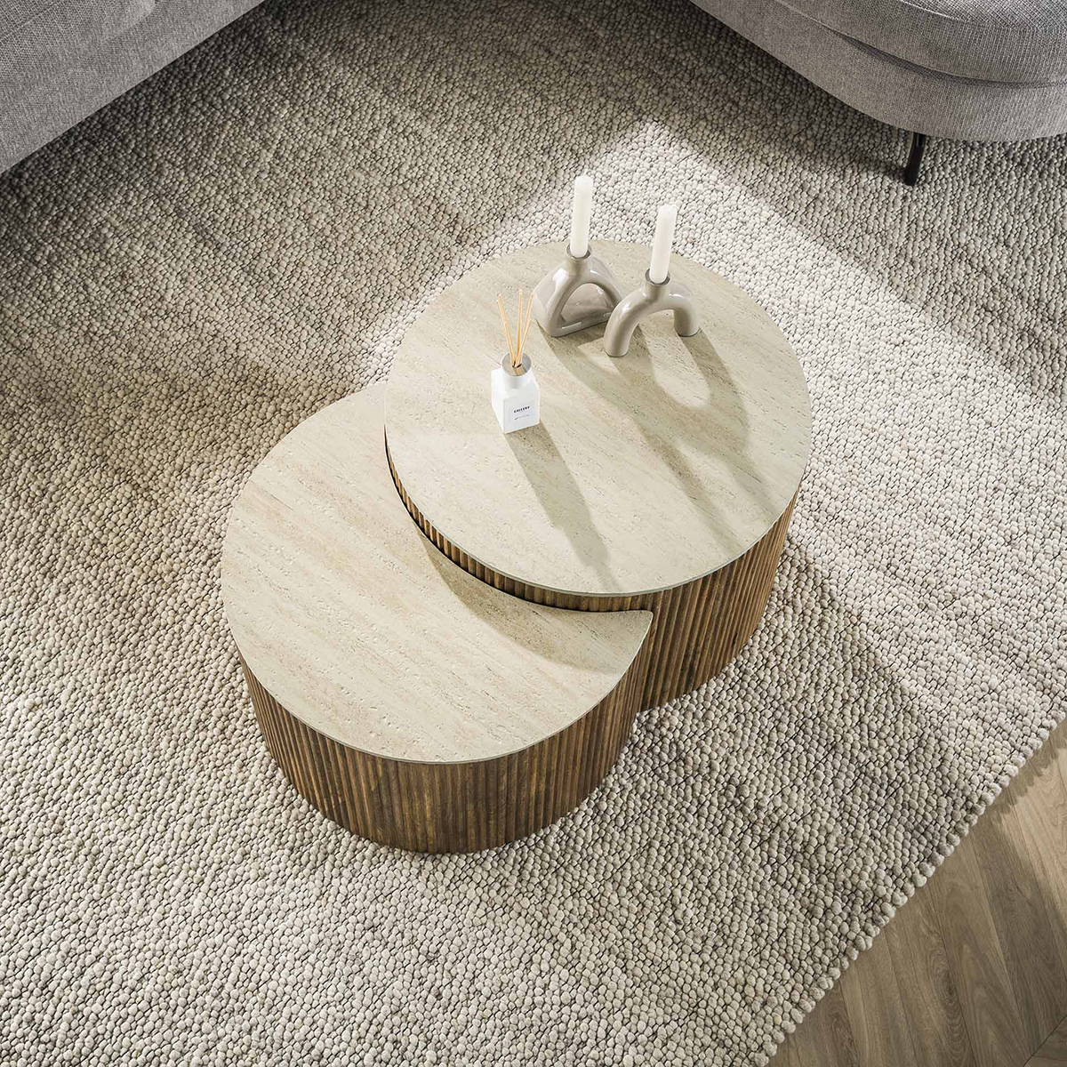 Salontafel Limestone Eclips
