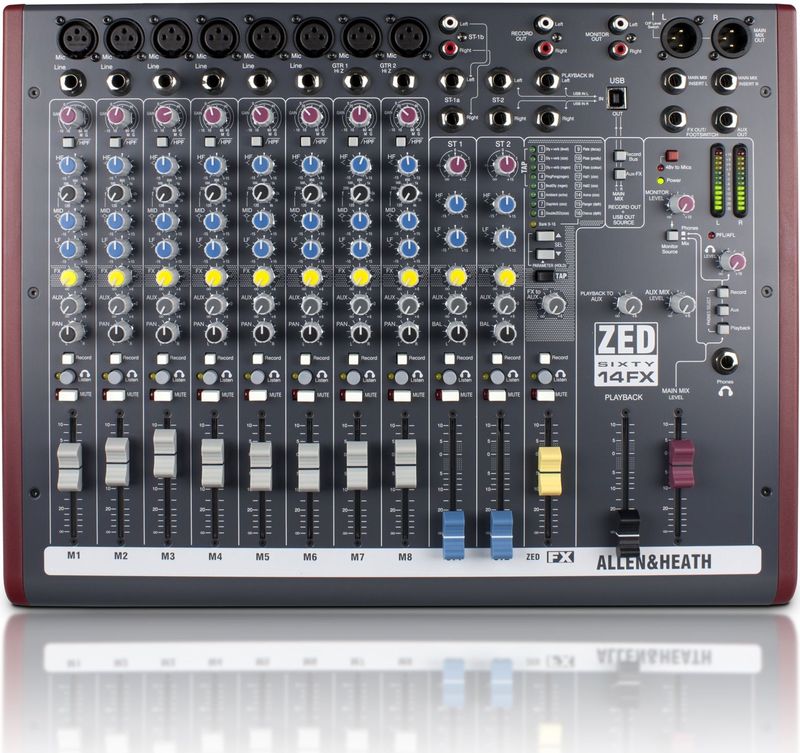 Allen & Heath - ZED60-14FX - Analoog Mengpaneel