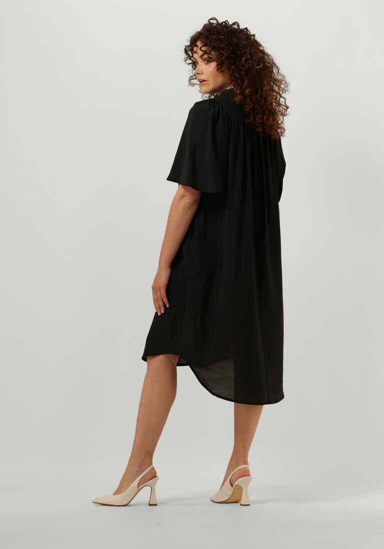 CO\\'COUTURE zwarte co'couture midi jurk cullum volume ss dress