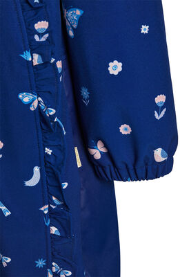 Petite Chérie Atelier Julie Softshelldress, Butterflies and Flowers Medieval Blue