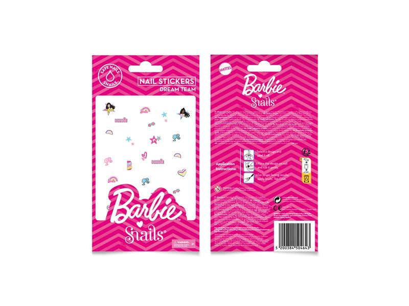 Snails Nagelsticker Barbie Dream Team Kinderschminke