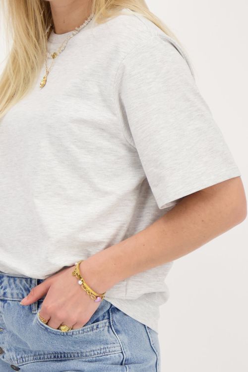 Lichtgrijs t-shirt oversized
