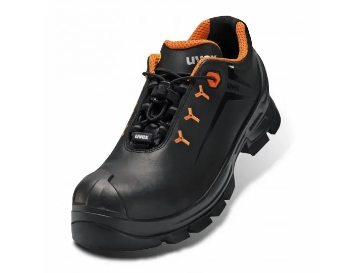 Uvex 85362, Unisex, Voksen, Sikkerhedssandaler, Sort, Rød, ESD, P, S1, SRC, Hook-and-loop-lukning