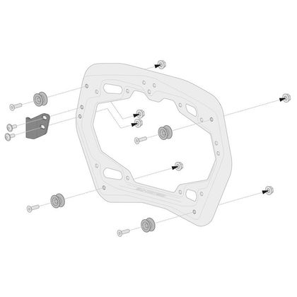Valise SW-MOTECH KIT COMPLET TRAX ADVENTURE 45/37 L - Gris