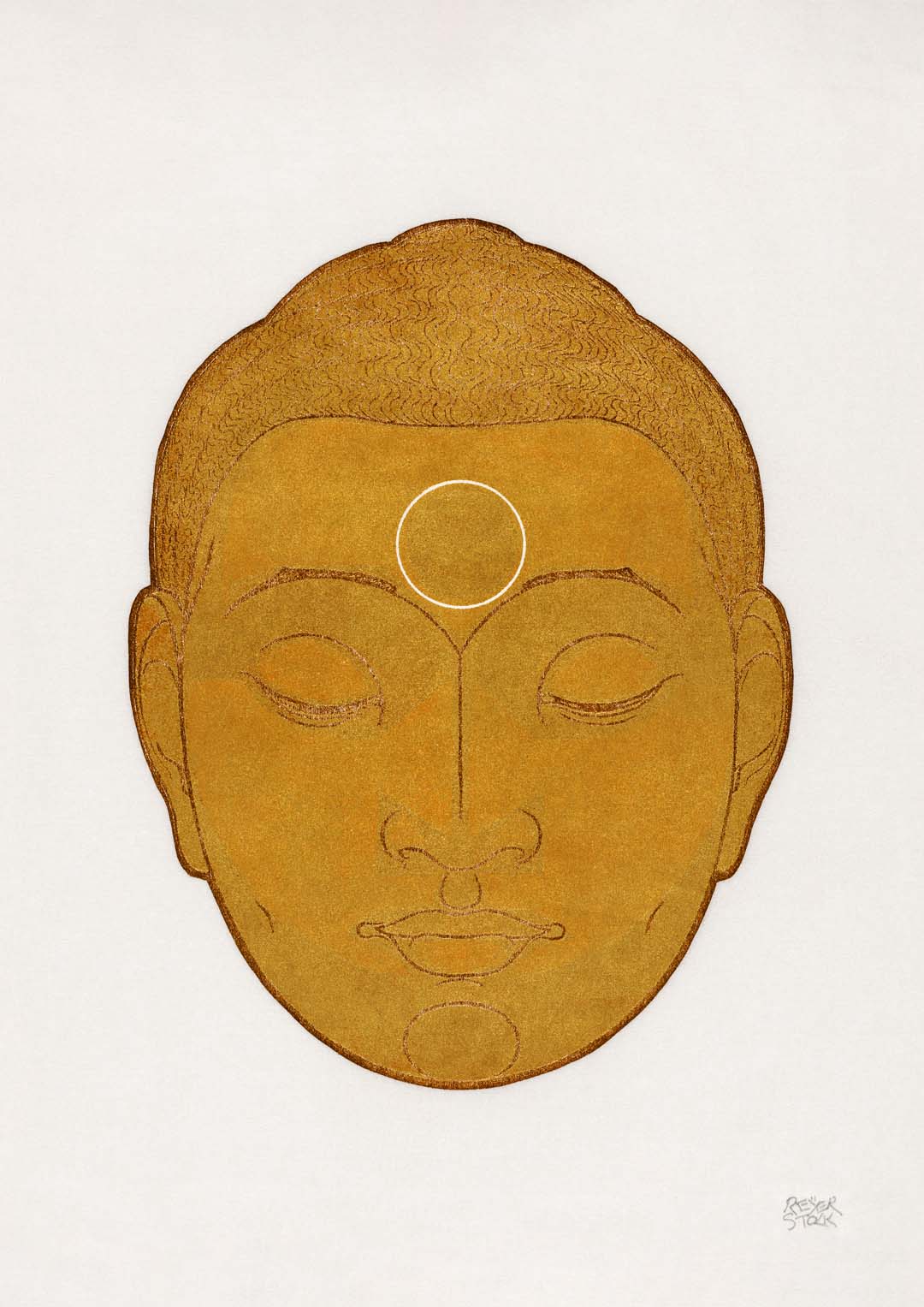 Kopf des Buddha von Reijer Stolk