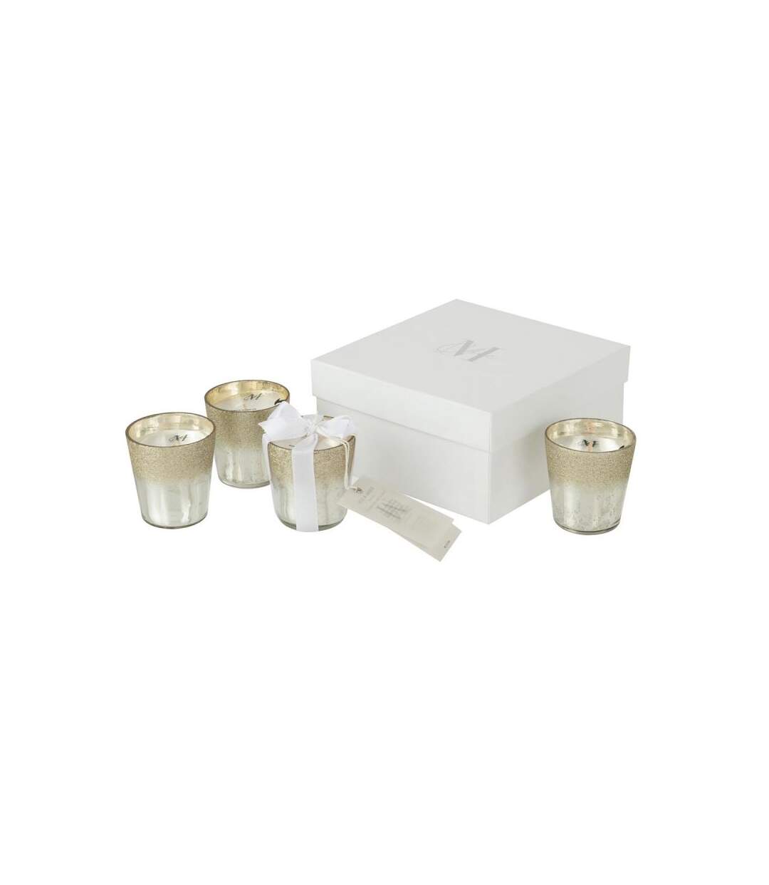 Paris Prix - Lot De 4 Bougies Parfumées deluxe 7cm Sugar Citrus