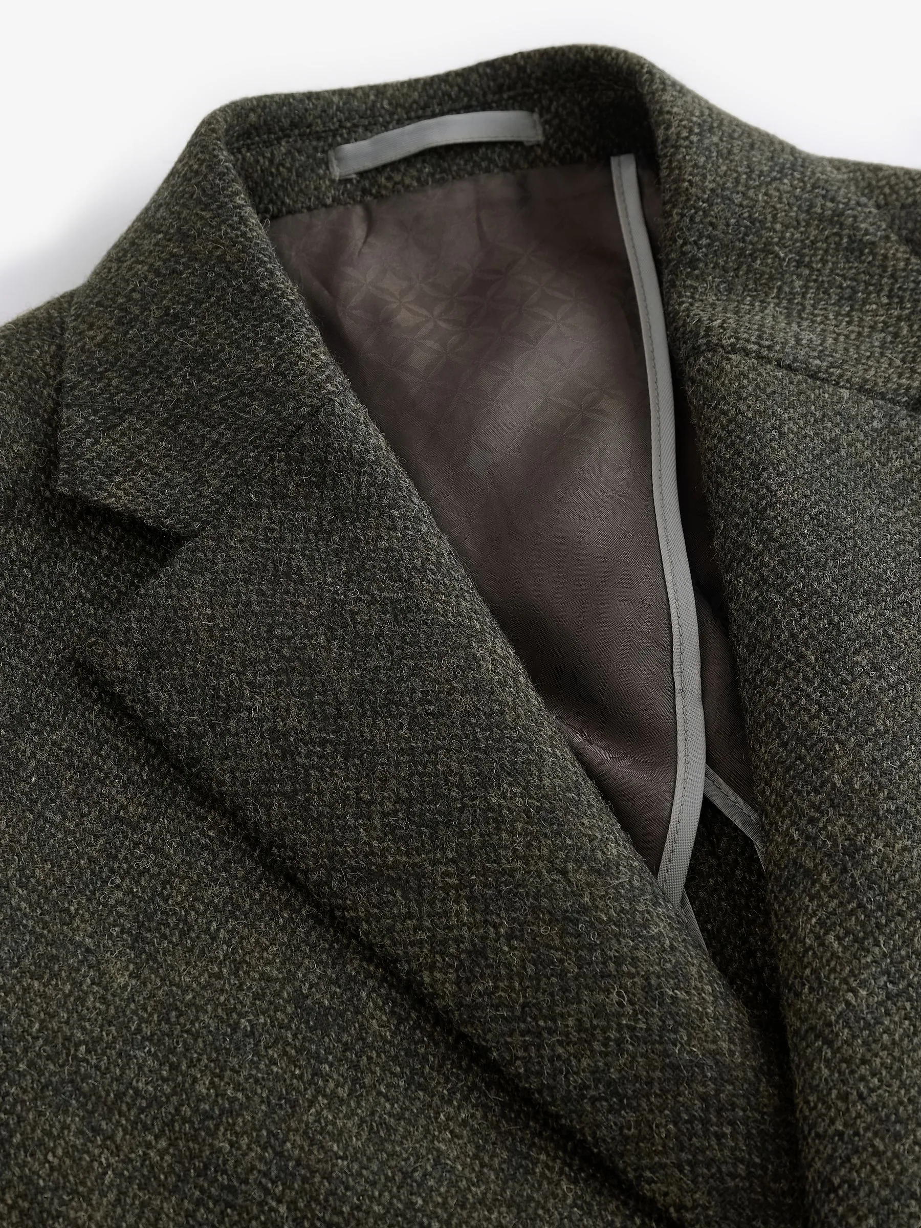 Groen - Signature Moons - Britse wollen blazer met textuur