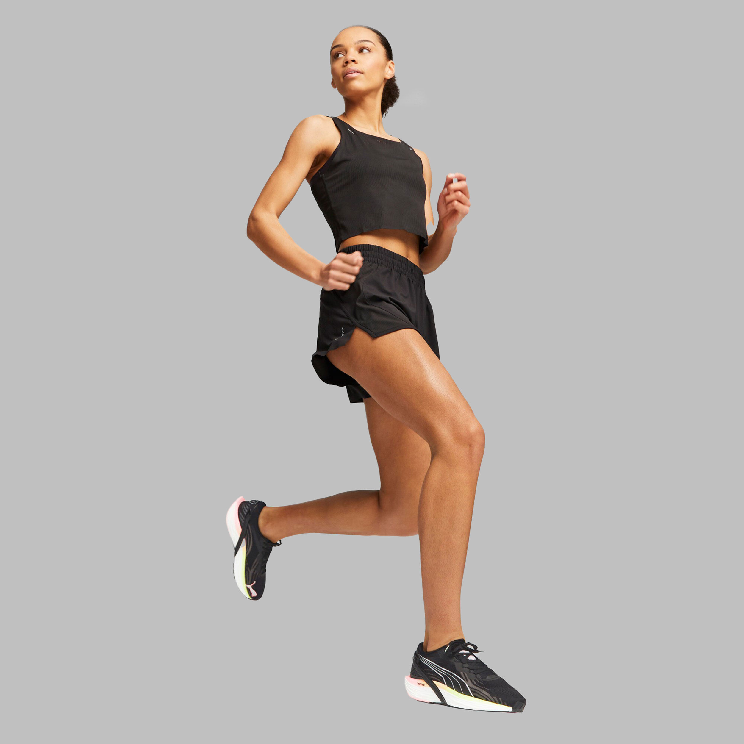Puma Run Ultraspun Crop Débardeur Tank Top Femmes - Noir