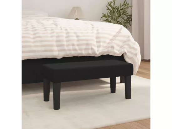 Banc Noir 70x30x30 cm Tissu
