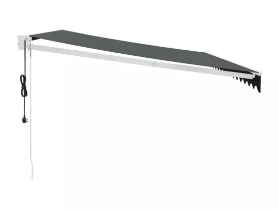 Auvent rétractable automatique anthracite 4x3 m