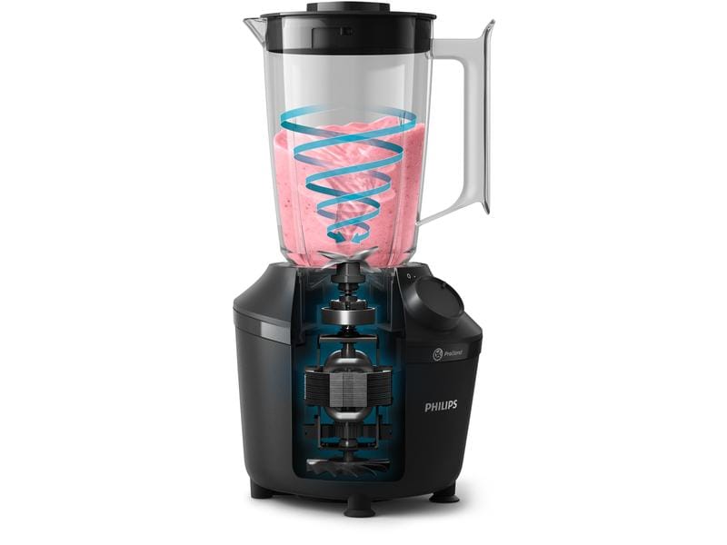 Philips Standmixer 3000 Series HR2041/41 Schwarz Mixer mit ProBlend-System