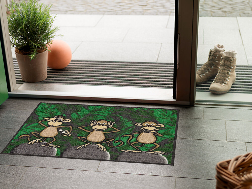 Türvorlage Three Monkeys 50x75 cm