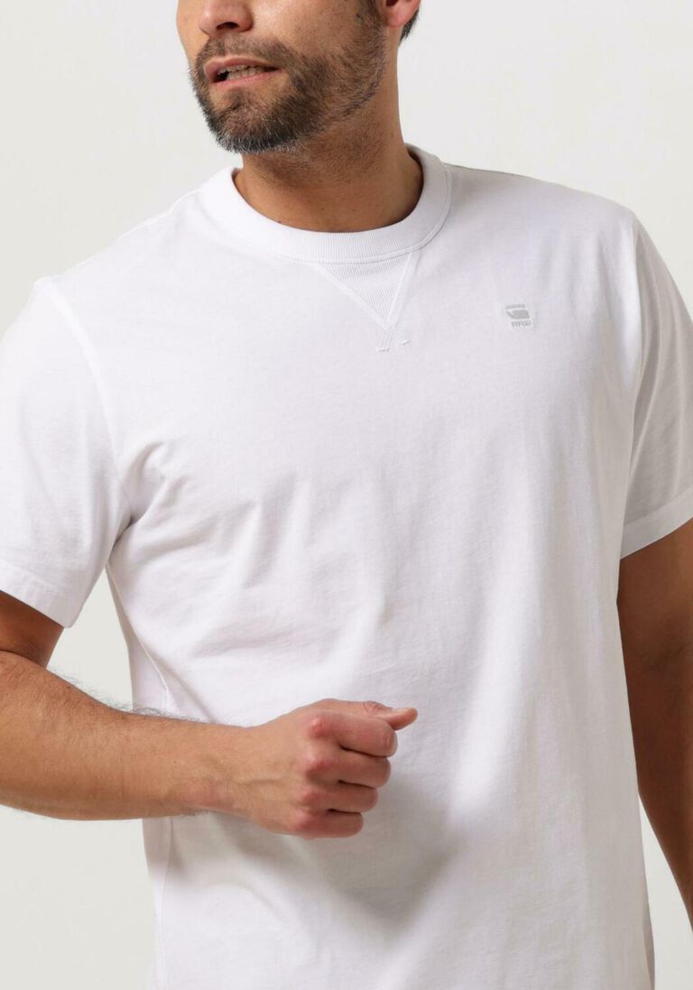 G-STAR RAW witte g-star raw t-shirt nifous r t