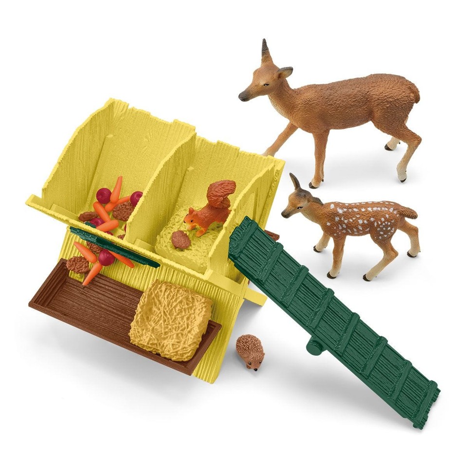 Schleich - Farm World - Fodring af Dyrene i Skoven (42658)