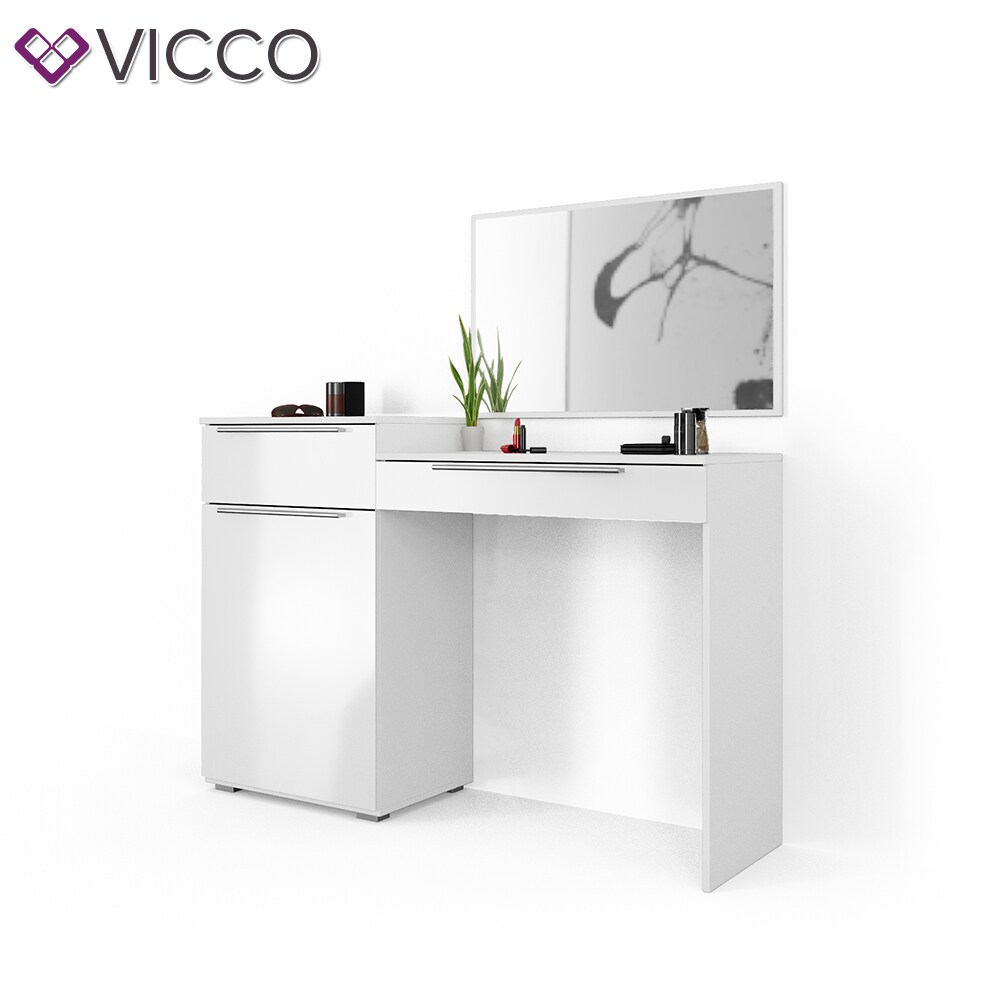 Vicco Schminktisch Little Lilli Frisiertisch Kommode Frisierkommode Spiegel Weiß inklusive Bank