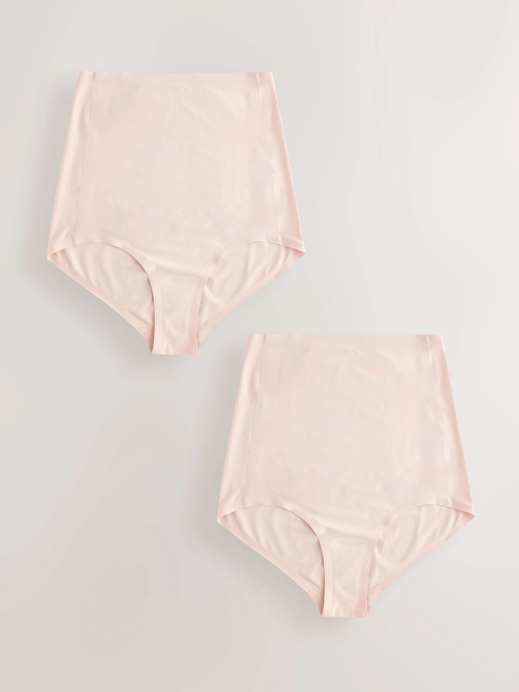 Licht beige - Seraphine - Huidskleurige niet-aftekenende Over Bump zwangerschapsslip - Verpakking van 2