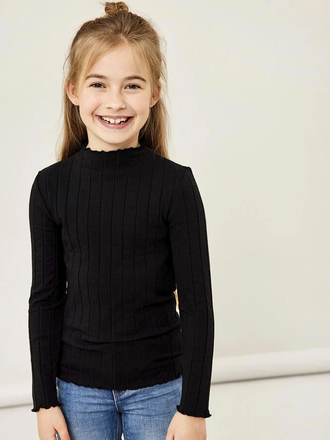 Name It NKFNOLINE LS SLIM TOP NOOS Blå