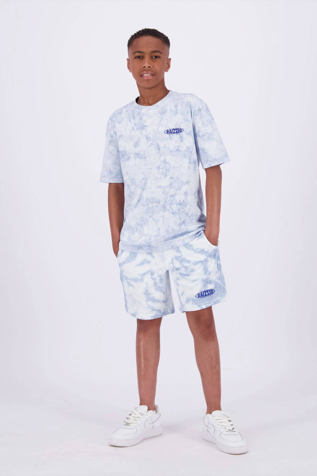 Raizzed tie-dye short R123KBN46003 blauw