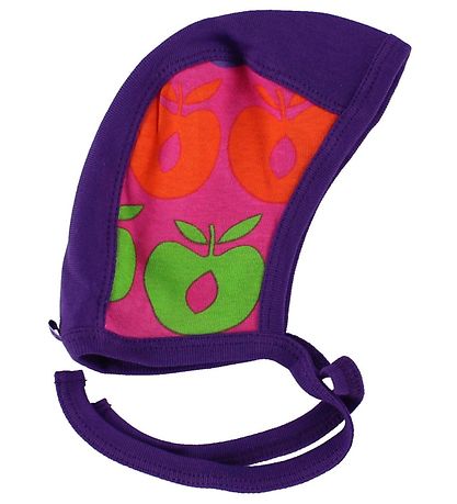 Sm?folk Babyhjelm - Lilla/Pink m. Multi?bler
