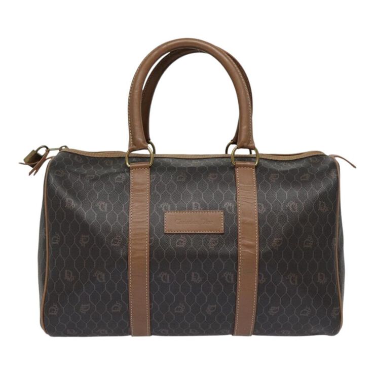 Dior Vintage Dior Boston Bag Brown