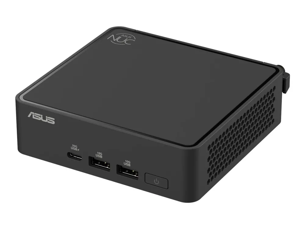 ASUS NUC 15 Pro Slim Kit RNUC15CRKC500002 - Barebone - mini PC 1 x Core 5 210H / op til 4.8 GHz - RAM 0 GB - Intel Graphics - IEEE 802.11ax (Wi-Fi 6), IEEE 802.11be (Wi-Fi 7), Bluetooth 5.4, Gigabit Ethernet, 2.5 Gigabit Ethernet - sort