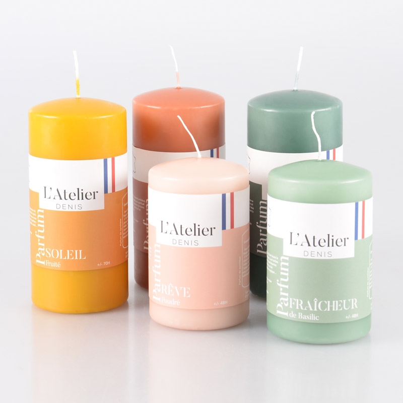 Bougie parfumée cylindrique