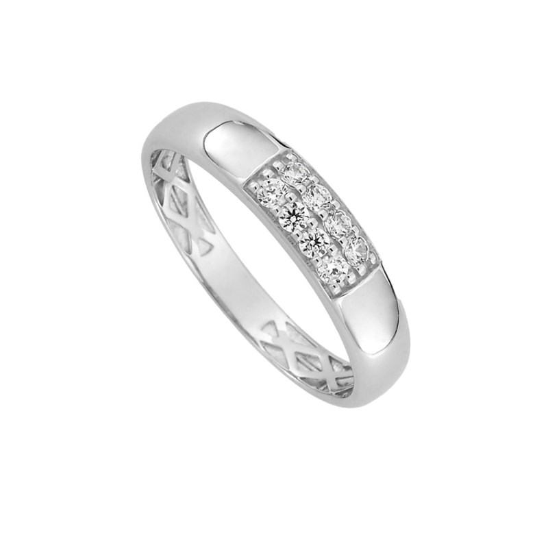 Bague Femme - Oxyde de zirconium - Or 9 Carats