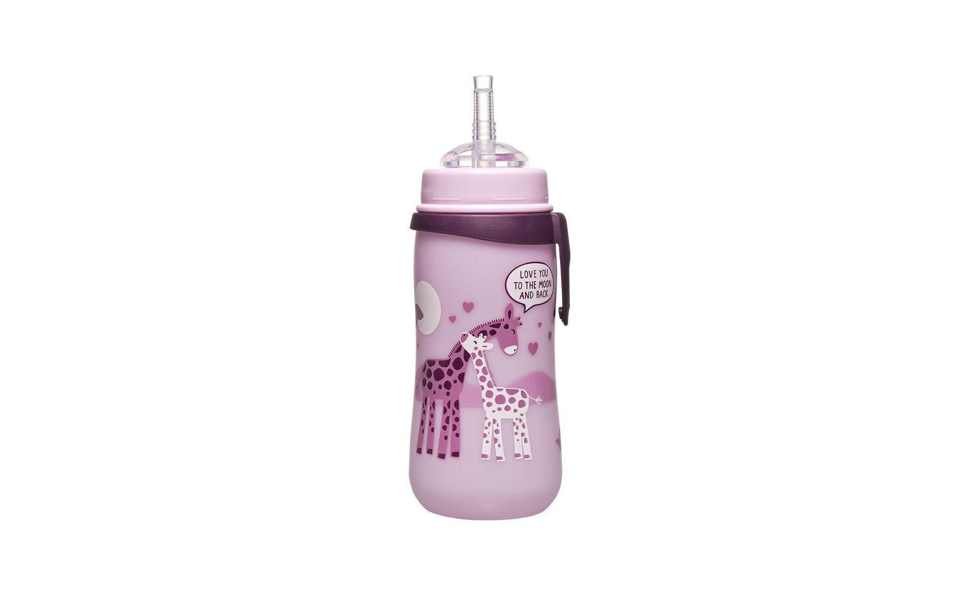 Trinklernflasche Straw Cup Giraffen 330 mlTrinklernflasche