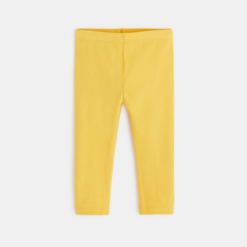 Robe effet pointelle mimosa et legging jaune bébé fille Jaune