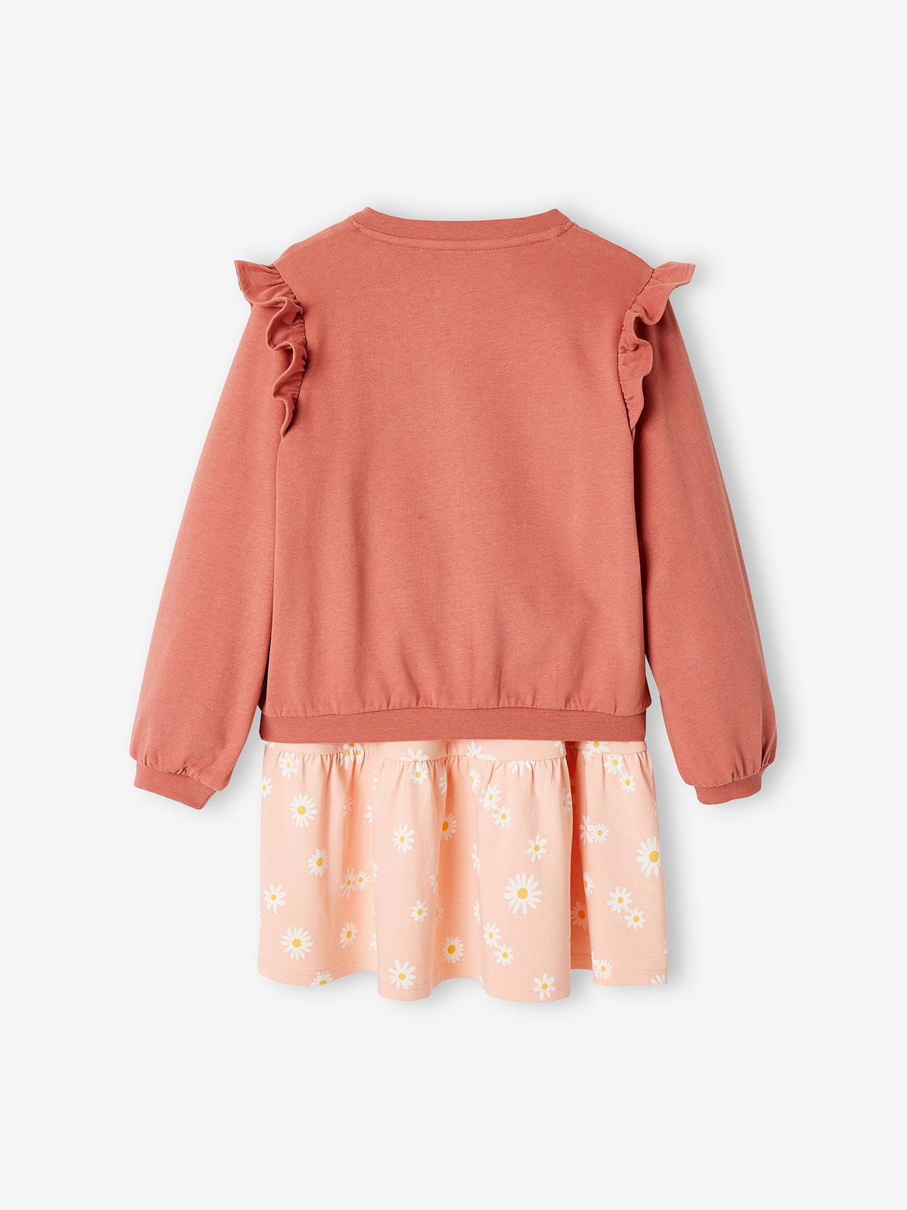 Conjunto de vestido e casaquinho verde esmeralda para meninas