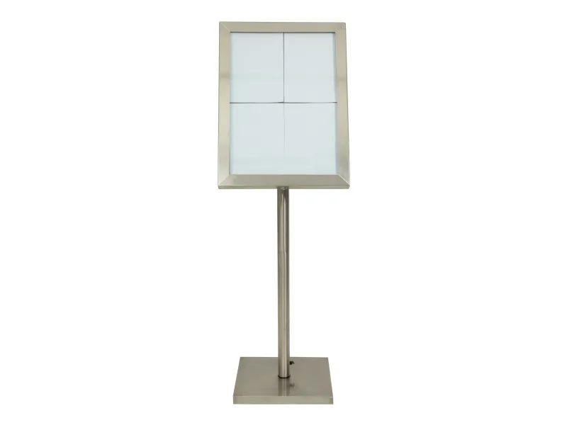 Securit® CLASSIC informationsdisplay i rustfrit stål