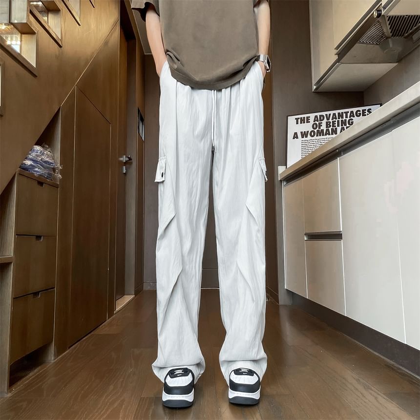 Wescosso - Halfhoge effen rechte broek