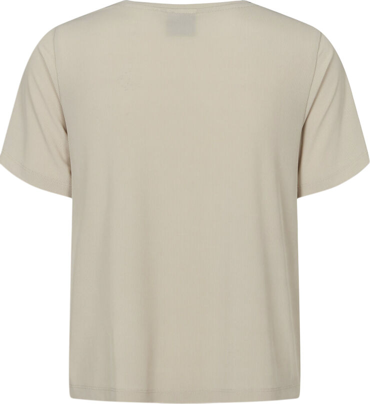 Energetics Wow Ribbed trænings T-shirt Brun