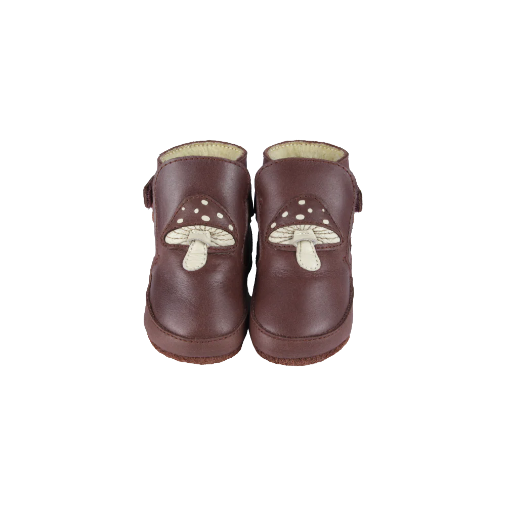 Mush Booties | Toadstool | Burgundy Classic Leather