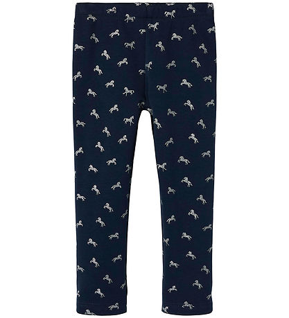 Name It Leggings - NmfTavina - Dark Sapphire/Glitter