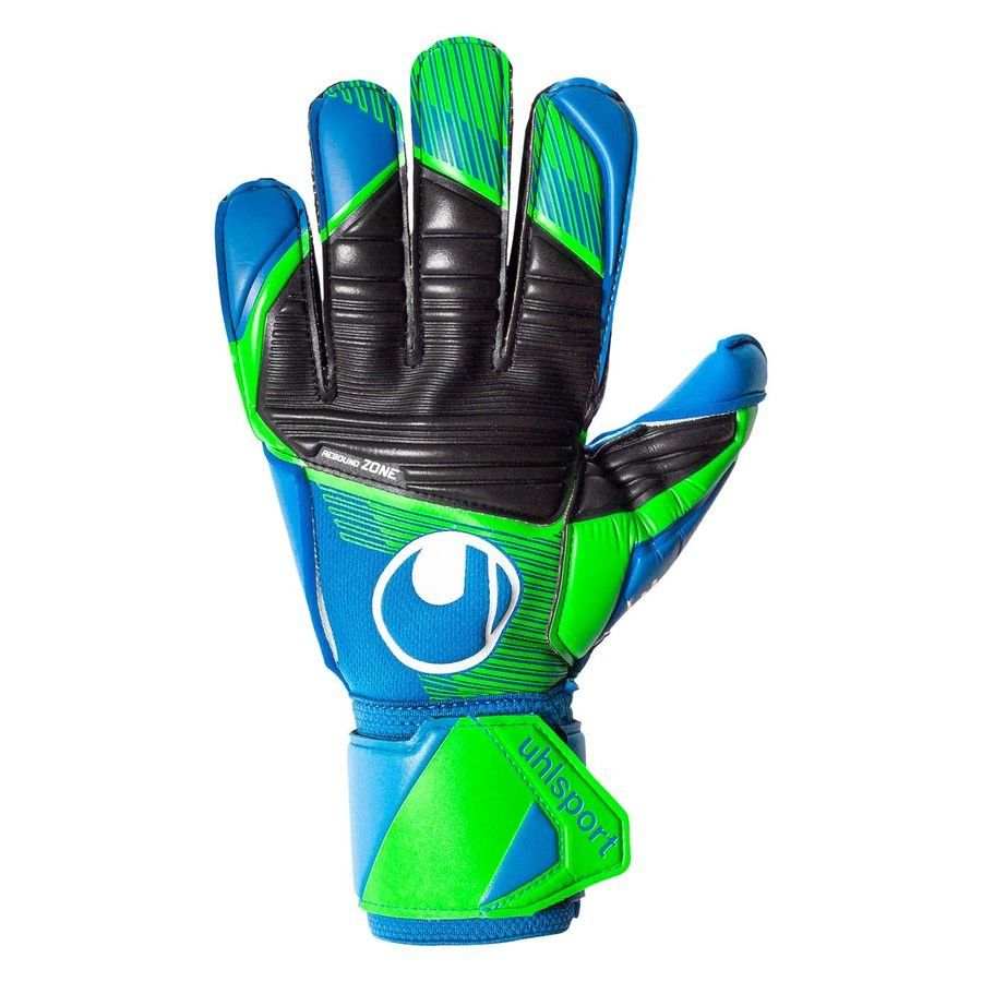 Uhlsport Gants de Gardien Aquasoft - Bleu/Vert/Blanc