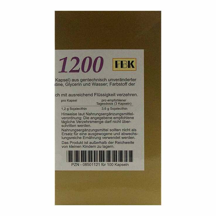 Lecithin 1200 Kapseln, 100 St