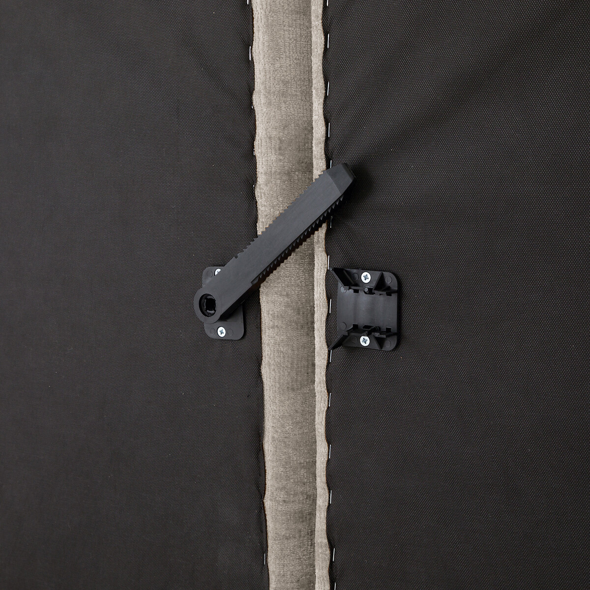 LA REDOUTE INTERIORS<br>Banco modular de getextureerd fluweel, Malo