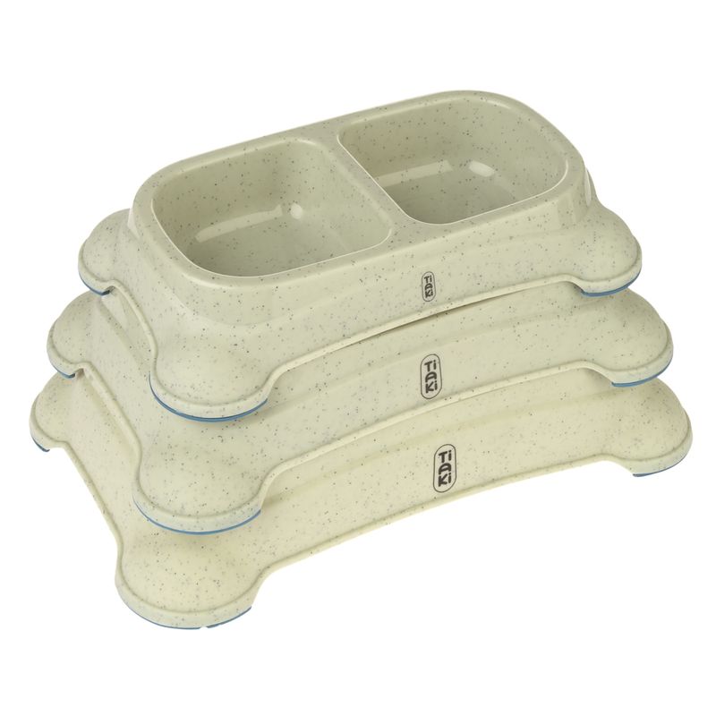 Gamelle double TIAKI pour chien et chat